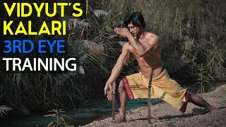 Vidyuts Kalari 3rd Eye Training  Vidyut Jammwal  Kalaripayattu  Martial Arts  Blindfold Kalari [upl. by Epifano]