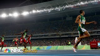 Wayde van Niekerk obliterates 400m world record at Rio Olympics  Zulu radio call I NBC Sports [upl. by Idnyl]