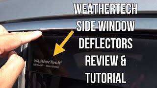 WeatherTech Side Window Deflectors Installation and Review [upl. by Auqenat]