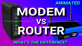 Modem vs Router  Whats the difference [upl. by Esoranna]