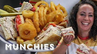 Turkey Club Sandwich amp Perfect Onion Rings  The Cooking Show [upl. by Lani998]