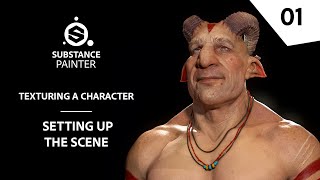 Texturing Characters in Substance Painter  Setting up the scene  Adobe Substance 3D [upl. by Nattirb570]