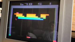 Breakout Atari 2600  All clear no miss [upl. by Nomolas677]