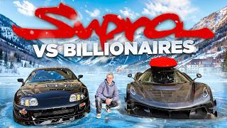 1000HP Supra terrorizing Billionaires Hypercarmeet in Switzerland [upl. by Ellenehc19]