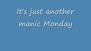 The Bangles  Manic Monday HD LYRICS [upl. by Irrac]