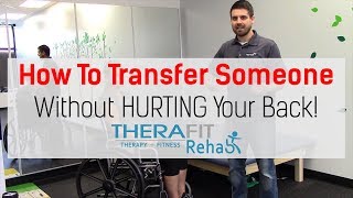 Physical Therapy Transfer Training  How To Transfer From Wheelchair To Bed [upl. by Kilan]