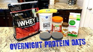 EASY OVERNIGHT PROTEIN OATS Quick n Healthy [upl. by Enairb188]