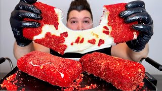 GIANT CHEESE STUFFED CHEETO • Mukbang amp Recipe [upl. by Adnopoz285]