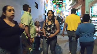 The Nightlife Street Scene in Guanajuato Mexico [upl. by Nezah393]