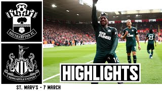 BIG VAR CALLS AND A SAINTMAXIMIN WINNER 💥 Southampton 0 Newcastle United 1 Brief Highlights [upl. by Niltak]