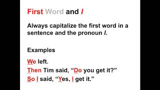 Capitalization Lesson  When to Capitalize in the English Language [upl. by Battista]