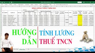 Hướng dẫn tính thuế thu nhập cá nhân  Tính lương nhân viên  Chi tiết [upl. by Troth857]