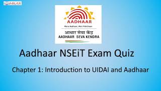 UIDAI Exam Quiz [upl. by Osnerol617]