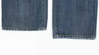 How to Hem Jeans While Keeping Original Hem [upl. by Morrie930]