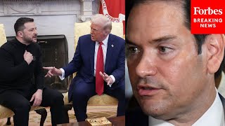 You Dont See All The Things That Led Up To This Rubio Defends Trump After Clash With Zelensky [upl. by Darbee429]