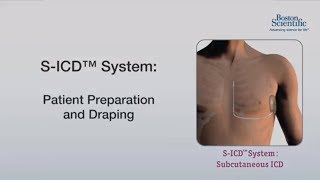 Subcutaneous ICD SICD implant Patient Prep and Draping [upl. by Virgy881]