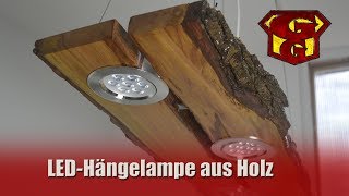 LED Deckenlampe aus Holz  Garagengurus 18 [upl. by Quenna]