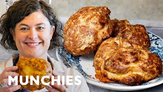 Make These Giant Cheesy Gougères  How To At Home [upl. by Colb]