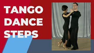 Tango dance steps  Tango basic steps for beginners [upl. by Ailb184]