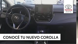 Funcionamiento y configuración de la pantalla Display del nuevo Toyota Corolla  Concesionario Zento [upl. by Mccready708]