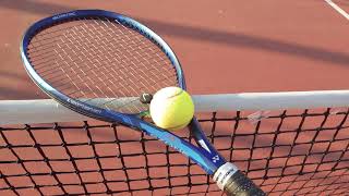 Testing the Yonex Ezone 100l tennis racket [upl. by Nnyledam]