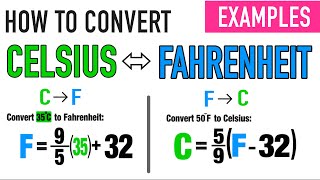 CONVERTING CELSIUS TO FAHRENHEIT amp VICE VERSA [upl. by Acherman]