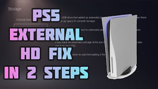 Playstation 5 External Hard Drive Error Fixed in 2 Steps [upl. by Wildon]