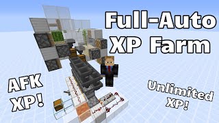 Small Fully Automatic XP Farm Minecraft Java 114  115 [upl. by Guinna]