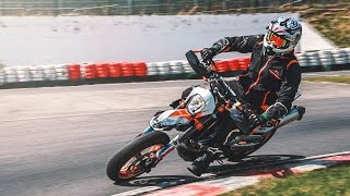 Trackday Spa Francorchamps Karting Racetrack KTM 690 SMCR [upl. by Burford]