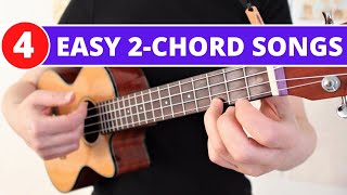 Easy 2 Chord Songs Beginner Ukulele Tutorial [upl. by Nobile]