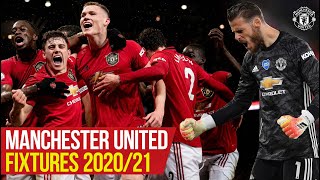 Premier League Fixtures 202021  Manchester United  Key Games  Man City Liverpool Chelsea [upl. by Loleta]