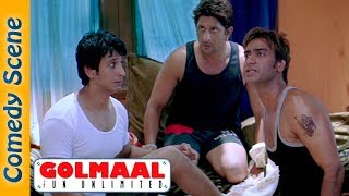 Golmaal Fun Unlimited Comedy Scenes  Ajay Devgn  Arshad Warsi IndianComedy [upl. by Isolt875]