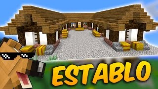 COMO HACER UN ESTABLO EN MINECRAFT  TUTORIAL DE CONSTRUCCION [upl. by Anoyi]