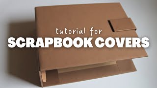 Covers and Spine for Scrapbook Albums  Tutorial [upl. by Shaffert525]