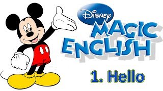 Magic English 1  Hello  ENGLISH WITH CARTOONS FOR KIDS [upl. by Eicram]