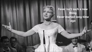 Peggy Lee  Fever Lyrics [upl. by Pentheam]