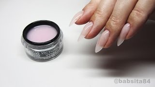 Paznokcie żelowe krok po kroku  przedłużanie  Victoria Vynn Build Gel  How to Extend Your Nails [upl. by Ynaoj]