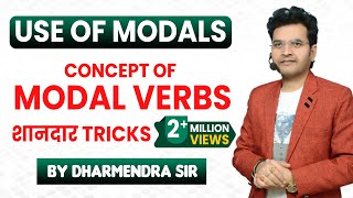 Concept of Modal Verbs in English Grammar by Dharmendra Sir  For SSC CGLCHSLBANK POCPOUPSC [upl. by Nyleikcaj616]