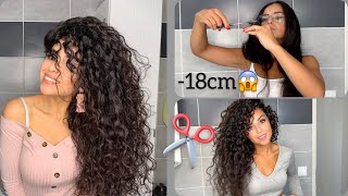 3 TECHNIQUES POUR COUPER SES CHEVEUX SOIMÊME  ROUTINE CHEVEUX BOUCLÉS [upl. by Dwaine]