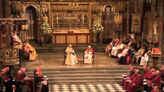 Pope Benedict XVI  Evensong in Westminster Abbey  Full Video [upl. by Kandy]