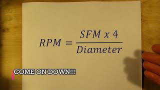 Calculating the RPM for your machines [upl. by Letty306]