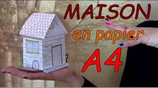 MAISON EN PAPIER facile [upl. by Dnesnwot]