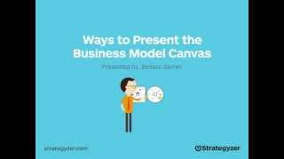 Strategyzer Webinar Ways To Present The Business Model Canvas [upl. by Price560]