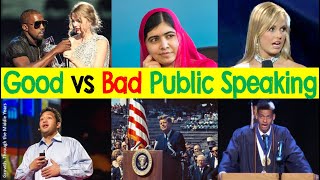 Good vs Bad Public Speaking Examples amp Annotations [upl. by Iaw]