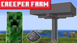 Minecraft Creeper Farm 1214  EASY DESIGN [upl. by Junno]