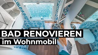 Bad renovieren im Wohnmobil für unter 200 EUR [upl. by Reld]