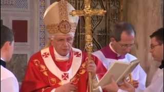 Pope Benedict XVI Mass in Westminster Cathedral  Full Video [upl. by Joannes]