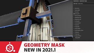 Substance Painter 20211 New Feature Geometry Mask  Adobe Substance 3D [upl. by Kolva382]