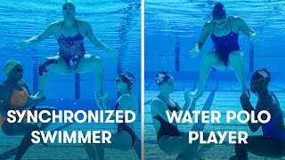 Water Polo Players Try Synchronized Swimming  SELF [upl. by Deidre]