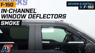 20152020 F150 InChannel Window Deflectors Front and Rear Review amp Install [upl. by Yecram]